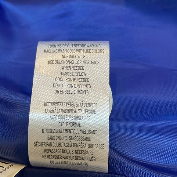 Toronto Maple Leafs sz L Large Quilted Navy Coat w Hood GIII by Carl Banks - Picture 10 of 10